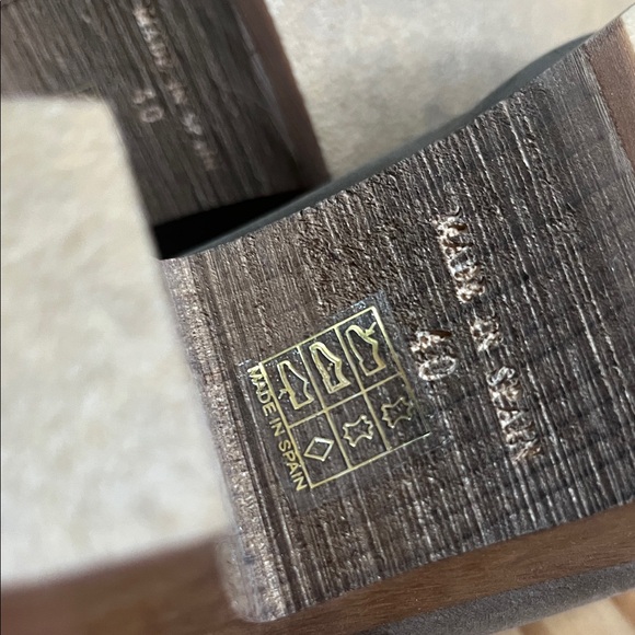 Free People Wood Clogs Buena Vista Green - Picture 10 of 14